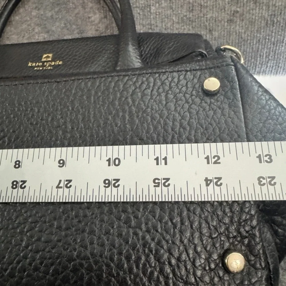 Kate Spade Cobble Hill Little Minka Black Pebbled Leather Satchel Crossbody Bag